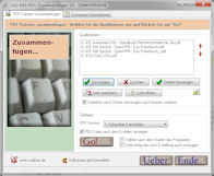 Screenshot von PDFs Zusammenf�gen 3.0.
